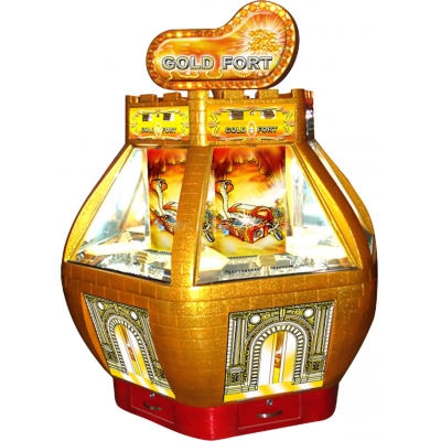  Coin Operated Game Machine Coin Pusher Machine Gold Fort Coin Pusher