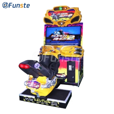 Adult arcade game Simulator 2 FF Motorcycle arcade Game Center Electric racing motorcycle